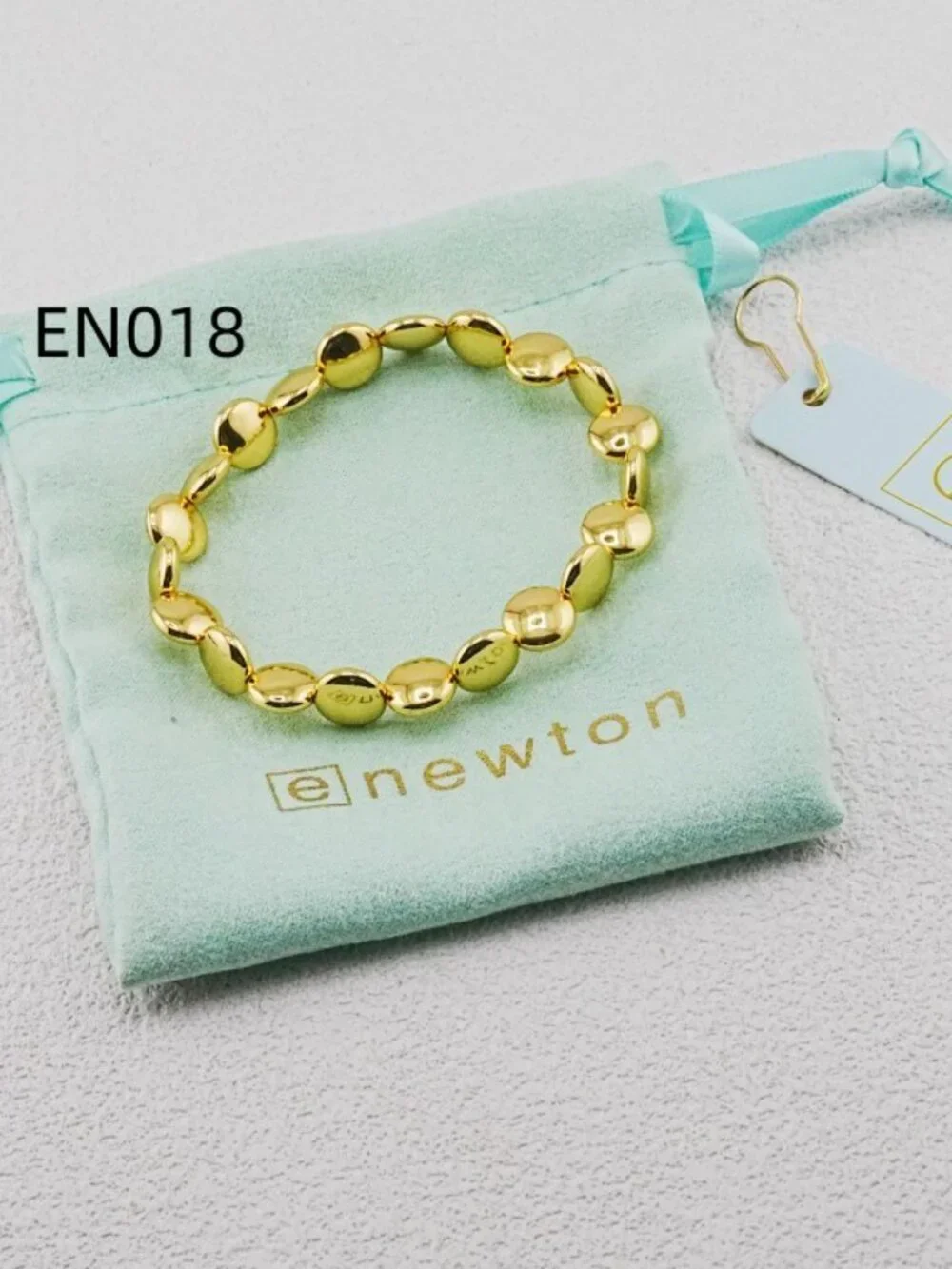 Enewton Gold Flat Oval Bead Bracelet